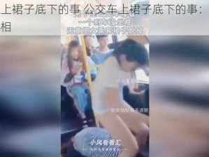 公交车上裙子底下的事 公交车上裙子底下的事：惊世骇俗的真相