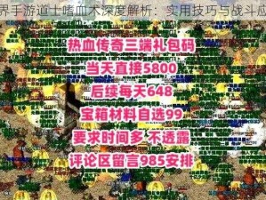 传奇世界手游道士嗜血术深度解析：实用技巧与战斗应用探究