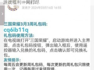 再无三国礼包领取攻略：详解礼包领取地址，游戏福利一网打尽