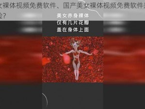 国产美女裸体视频免费软件、国产美女裸体视频免费软件是否存在安全风险？