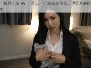 国产精品人妻 99 一区二，打造极致体验，满足你的所有幻想