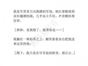 我是军营里供人取乐的小说，融合了历史、军事、爱情等元素的长篇小说