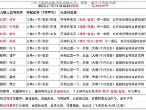 少年三国志吴国选将攻略大全：策略、角色与技能详解