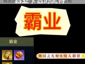 真龙霸业武将大比拼：揭晓最强作战武将，精英抉择引领战场传奇风云精选攻略