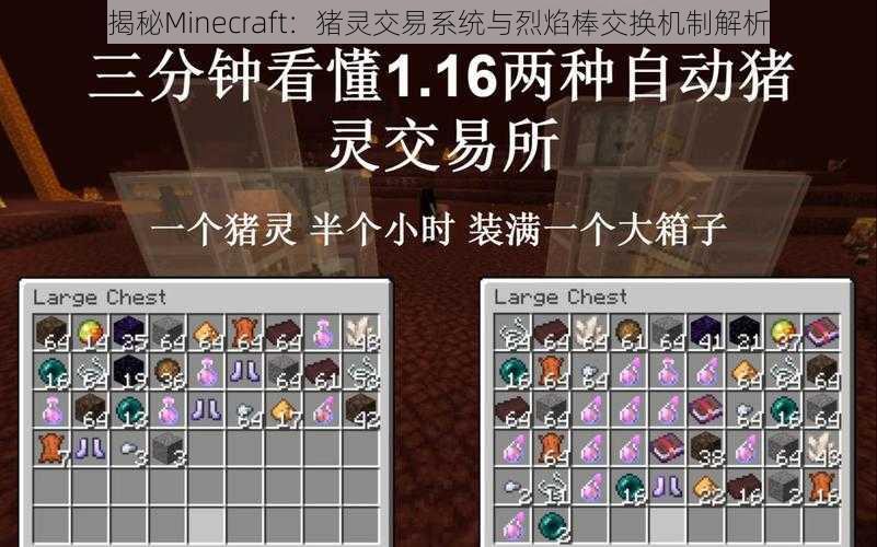 揭秘Minecraft：猪灵交易系统与烈焰棒交换机制解析