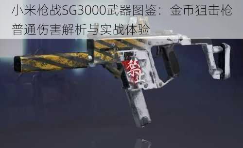 小米枪战SG3000武器图鉴：金币狙击枪普通伤害解析与实战体验