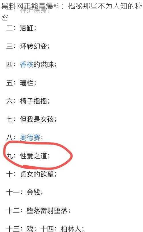 黑料网正能量爆料：揭秘那些不为人知的秘密