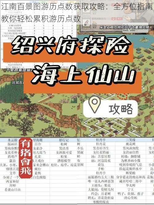 江南百景图游历点数获取攻略：全方位指南教你轻松累积游历点数