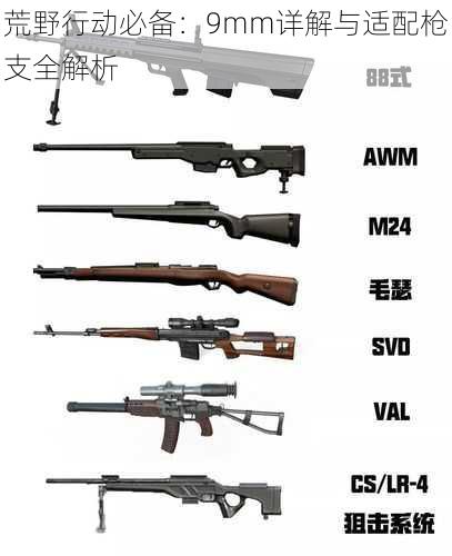 荒野行动必备：9mm详解与适配枪支全解析