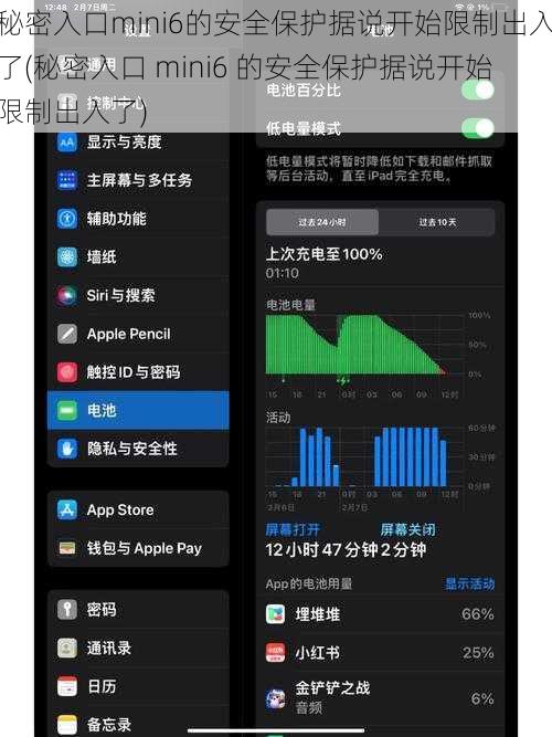 秘密入口mini6的安全保护据说开始限制出入了(秘密入口 mini6 的安全保护据说开始限制出入了)