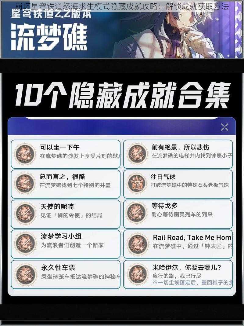 崩坏星穹铁道怒海求生模式隐藏成就攻略：解锁成就获取方法