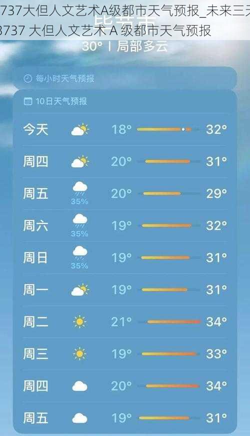 3737大但人文艺术A级都市天气预报_未来三天 3737 大但人文艺术 A 级都市天气预报