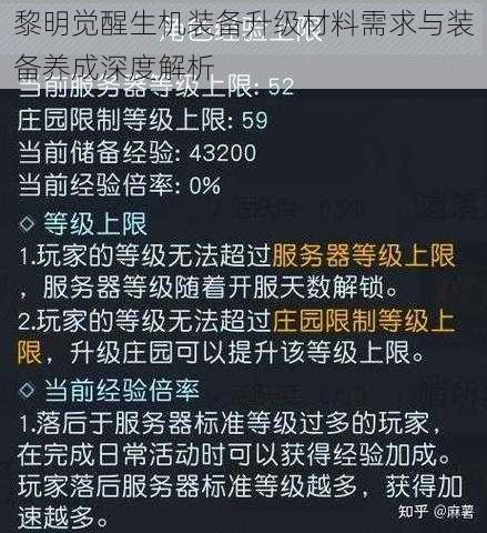 黎明觉醒生机装备升级材料需求与装备养成深度解析