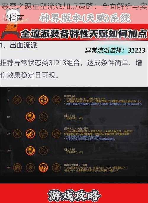 恶魔之魂重塑流派加点策略：全面解析与实战指南