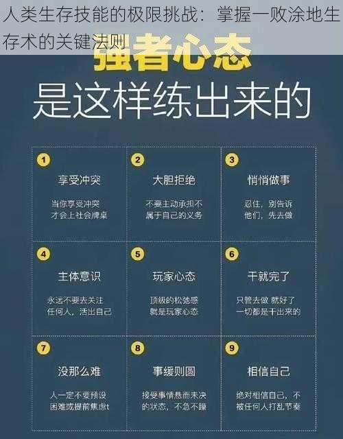 人类生存技能的极限挑战：掌握一败涂地生存术的关键法则