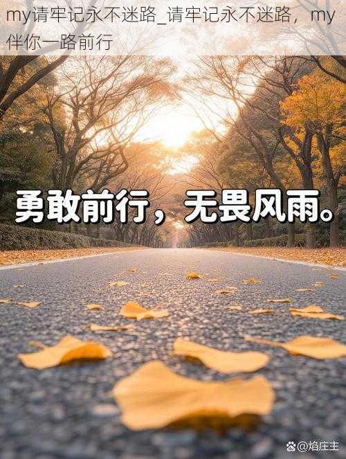 my请牢记永不迷路_请牢记永不迷路，my 伴你一路前行