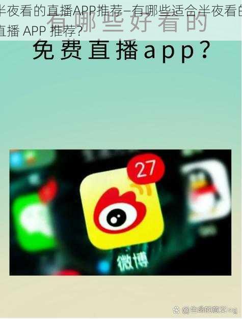 半夜看的直播APP推荐—有哪些适合半夜看的直播 APP 推荐？