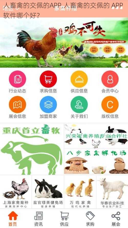 人畜禽的交佩的APP,人畜禽的交佩的 APP 软件哪个好？