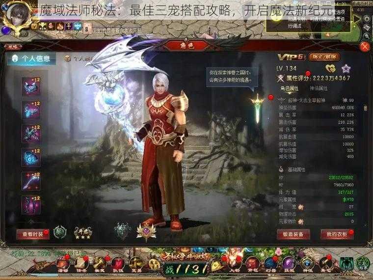 魔域法师秘法：最佳三宠搭配攻略，开启魔法新纪元