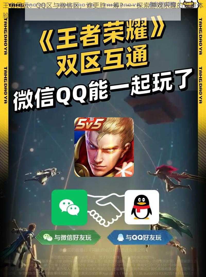 王者风云：QQ区与微信区，谁更胜一筹？—— 探索游戏乐趣的双重体验