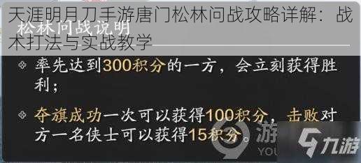 天涯明月刀手游唐门松林问战攻略详解：战术打法与实战教学